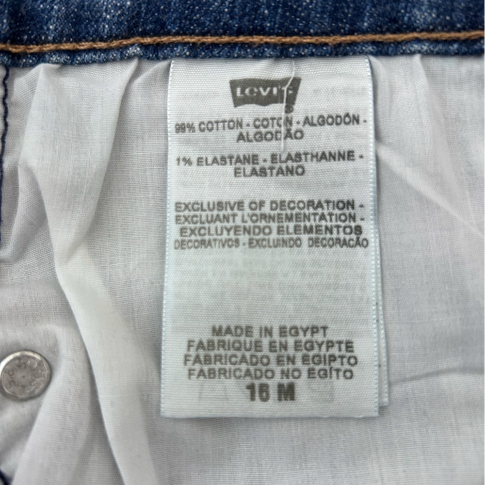 Levis The Original Jean Mid Rise Skinny Medium Wash 5 Pocket Size 16 Women’s - Picture 6 of 9